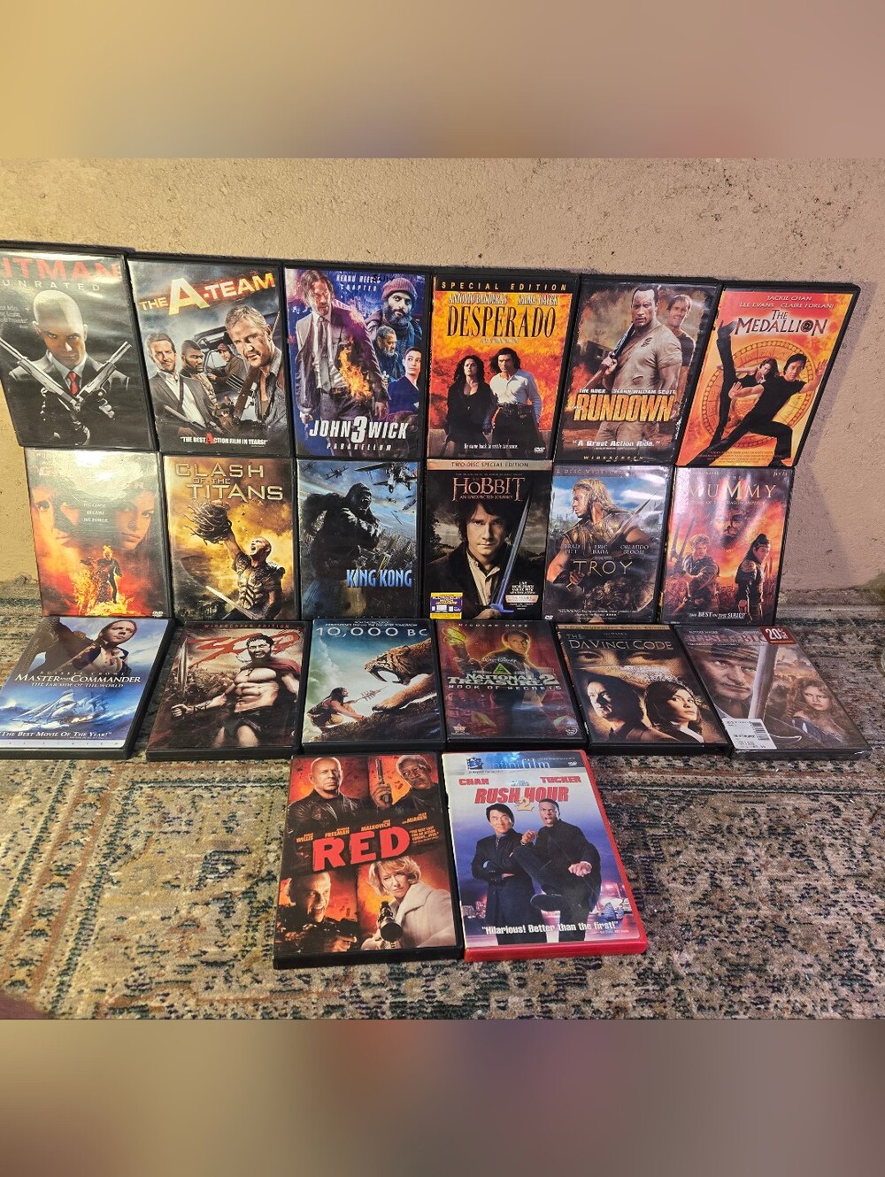 DVD Lot Movies Action Adventure Lot Of 20 The Hobbit, Troy, King Kong, And More